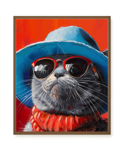 Dark Profile Canvas Print