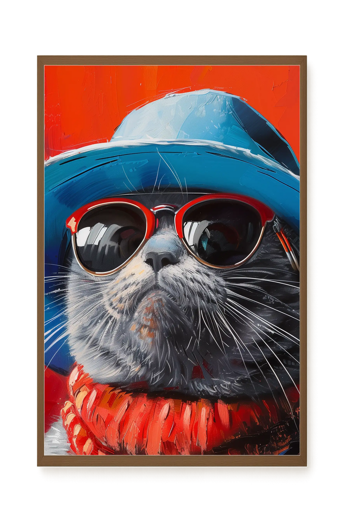 Dark Profile Canvas Print
