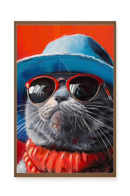 Dark Profile Canvas Print