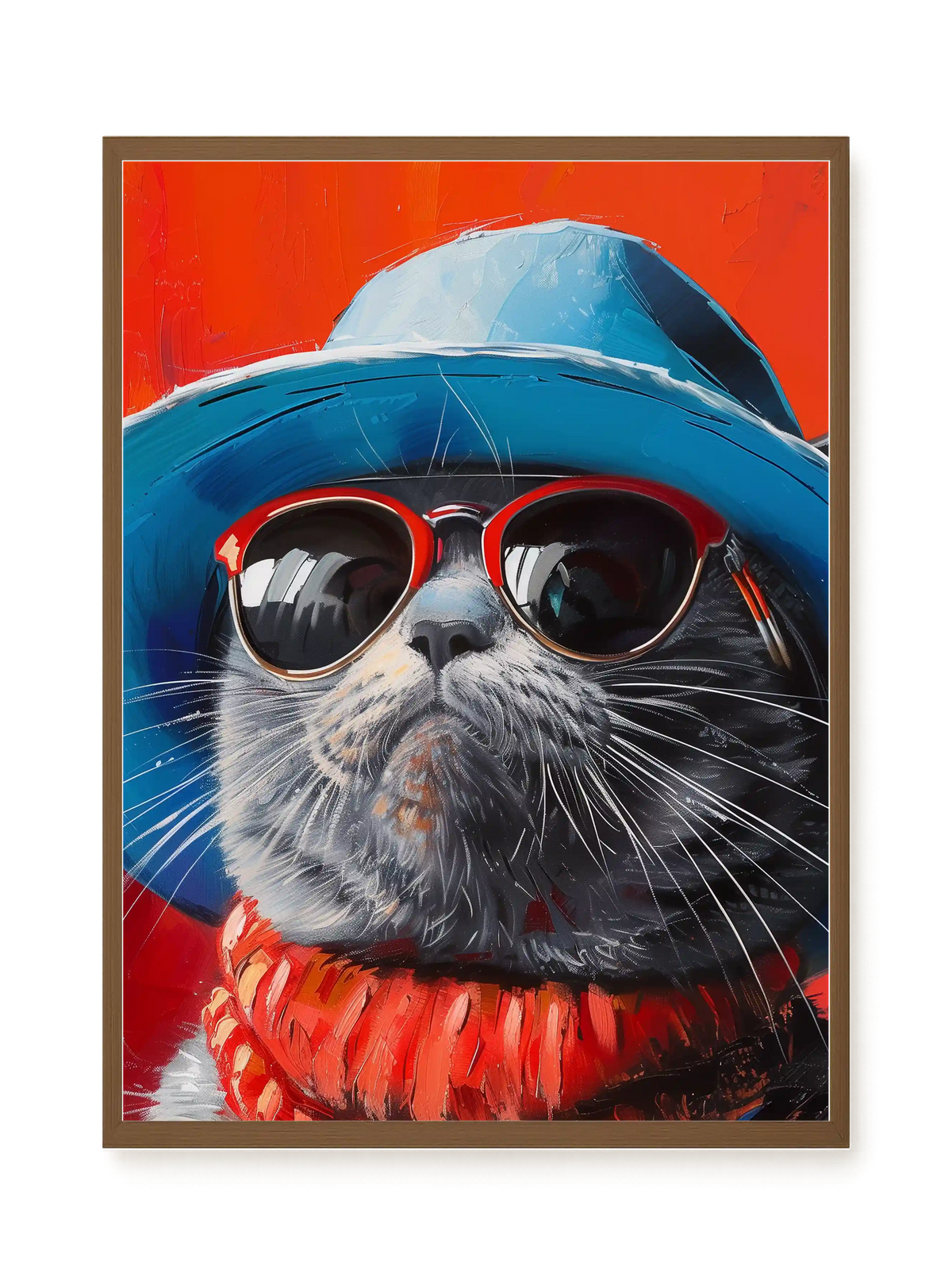 Dark Profile Canvas Print