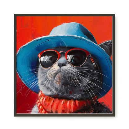 Dark Profile Canvas Print