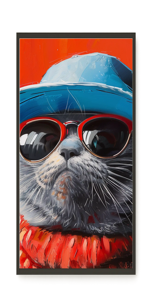 Dark Profile Canvas Print