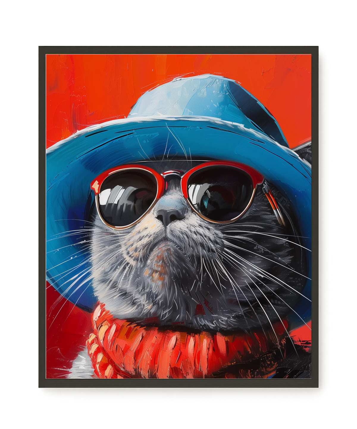 Dark Profile Canvas Print
