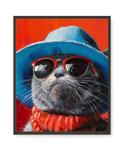Dark Profile Canvas Print