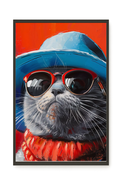 Dark Profile Canvas Print