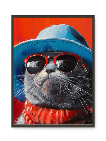 Dark Profile Canvas Print