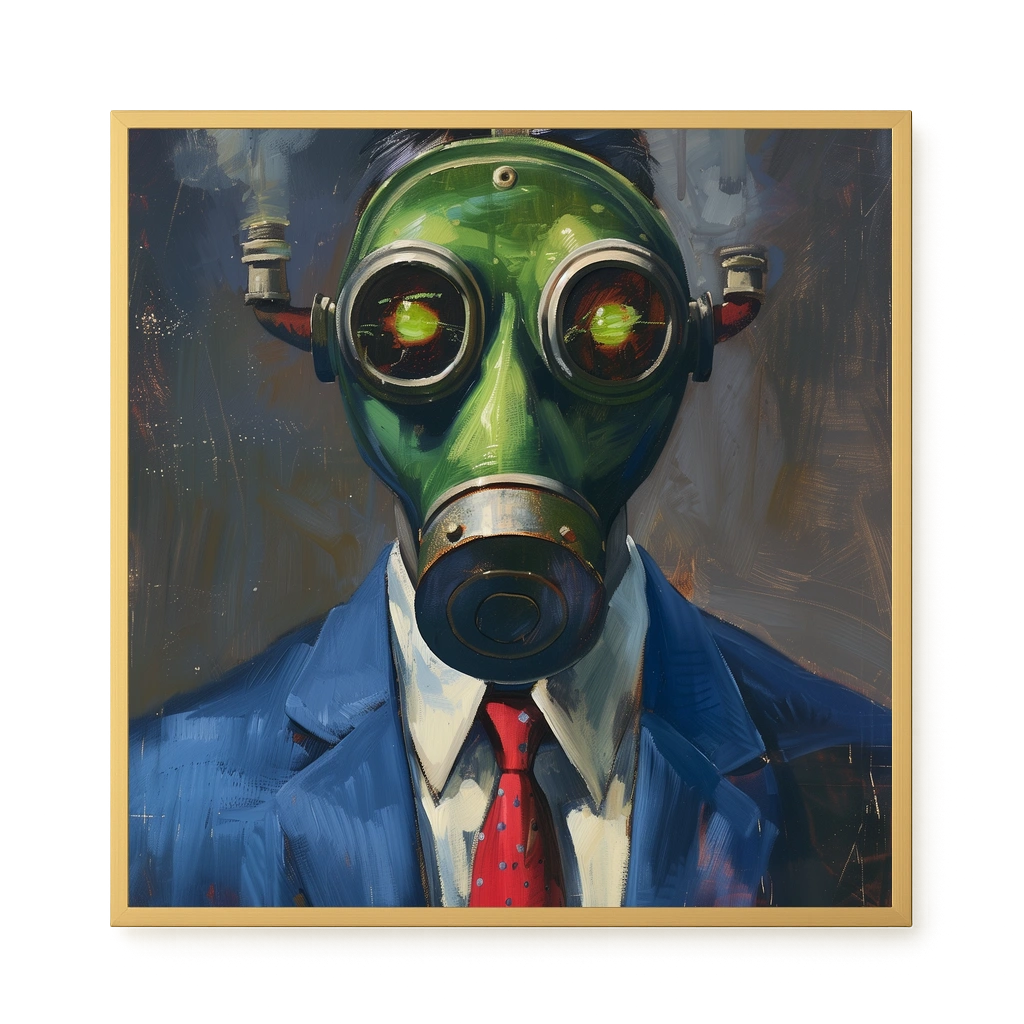 Masked Identity Canvas Wall Art