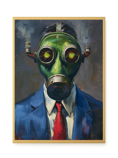 Masked Identity Canvas Wall Art
