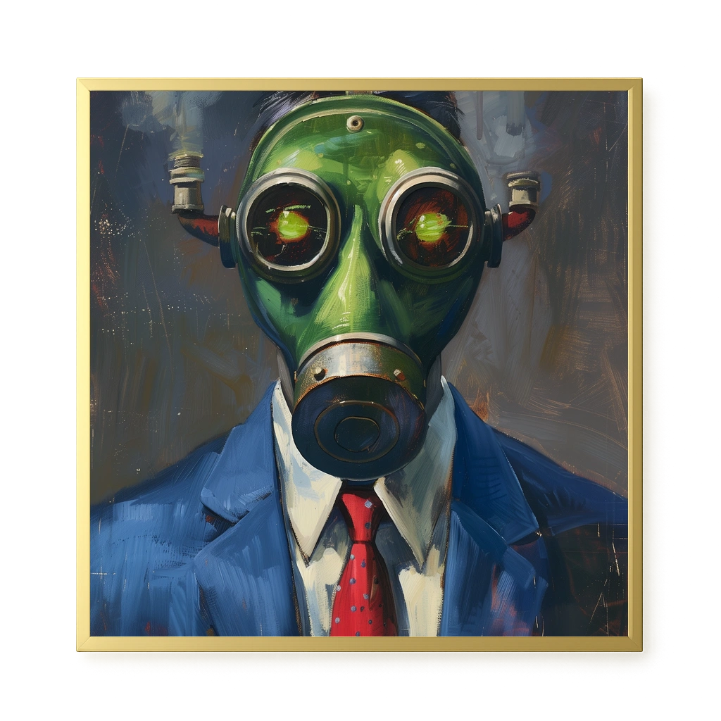 Masked Identity Canvas Wall Art