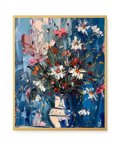 Floral Burst Canvas Wall Art