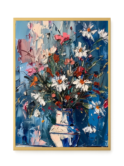 Floral Burst Canvas Wall Art