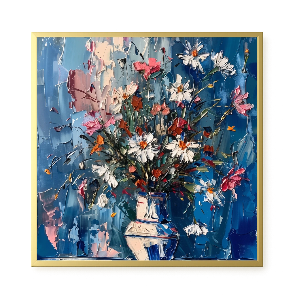 Floral Burst Canvas Wall Art