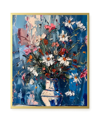 Floral Burst Canvas Wall Art