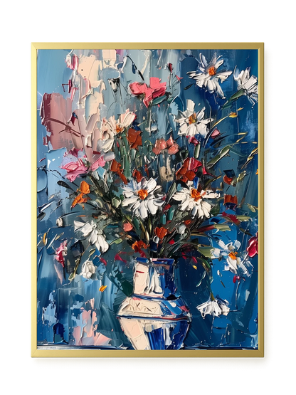 Floral Burst Canvas Wall Art