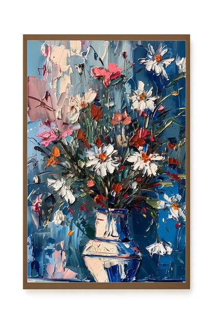 Floral Burst Canvas Wall Art