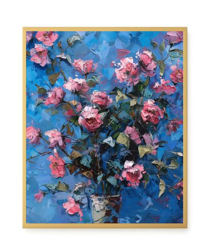 Blue Bloom Canvas Print
