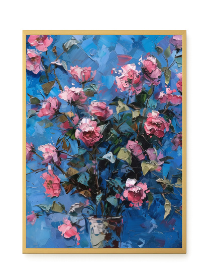 Blue Bloom Canvas Print