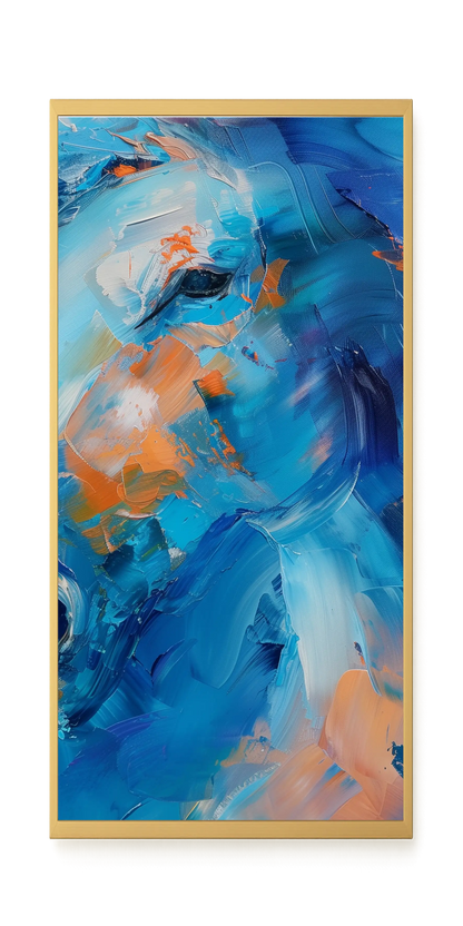 Blue Momentum Canvas Wall Art