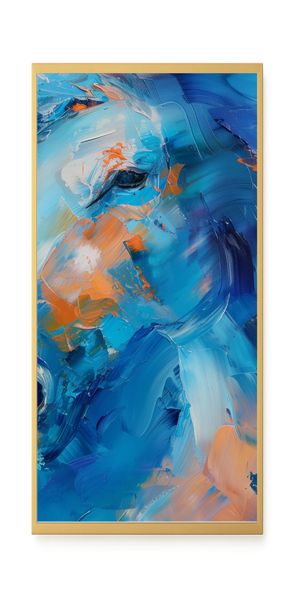 Blue Momentum Canvas Wall Art