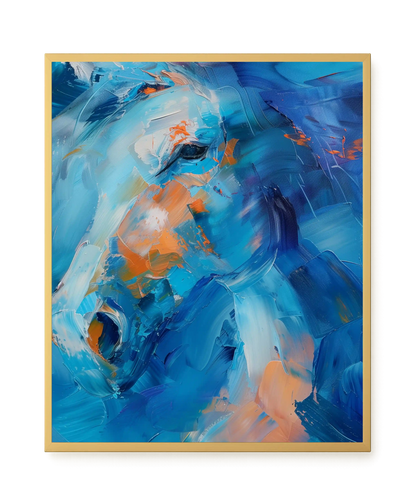 Blue Momentum Canvas Wall Art