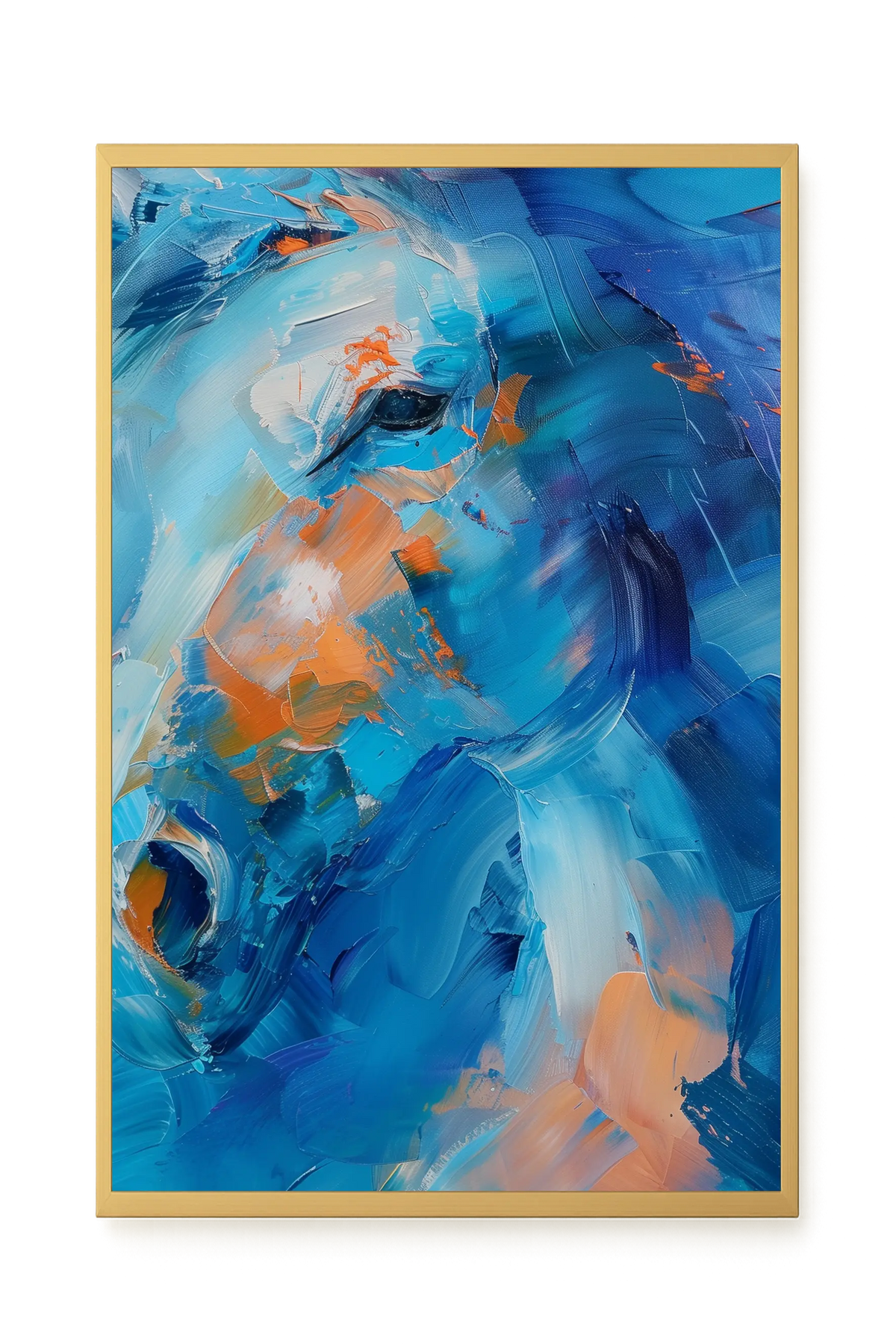 Blue Momentum Canvas Wall Art