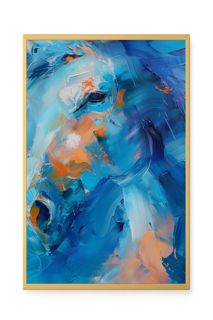 Blue Momentum Canvas Wall Art
