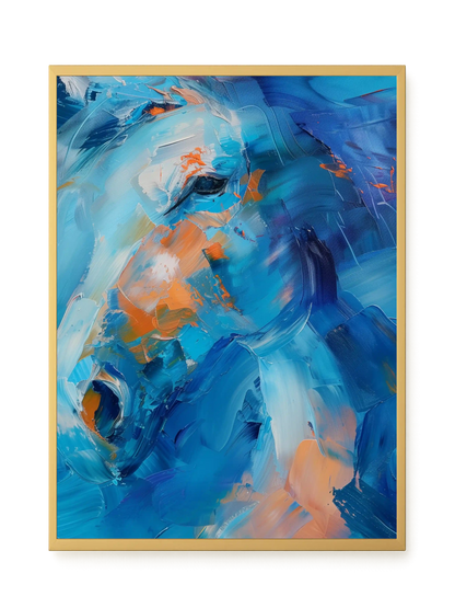 Blue Momentum Canvas Wall Art