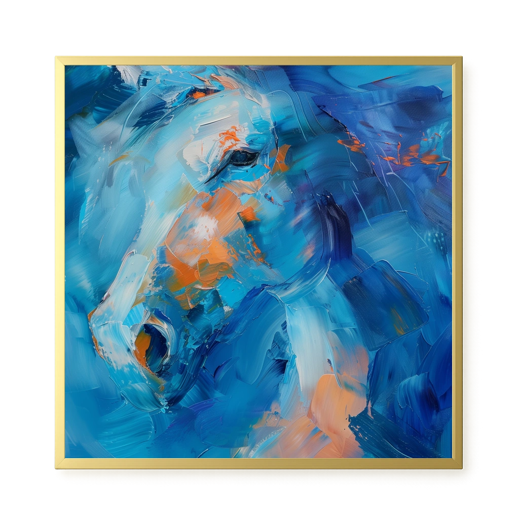 Blue Momentum Canvas Wall Art