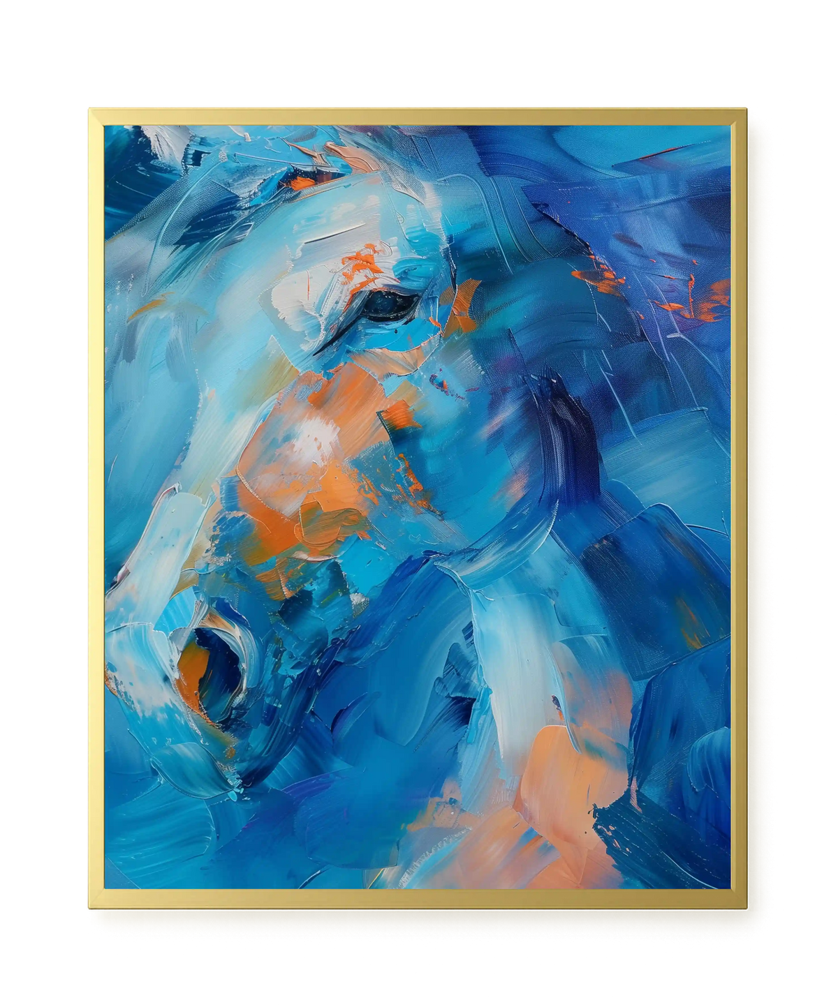 Blue Momentum Canvas Wall Art