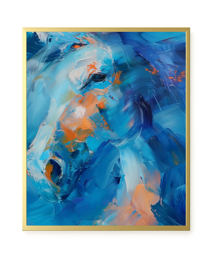 Blue Momentum Canvas Wall Art
