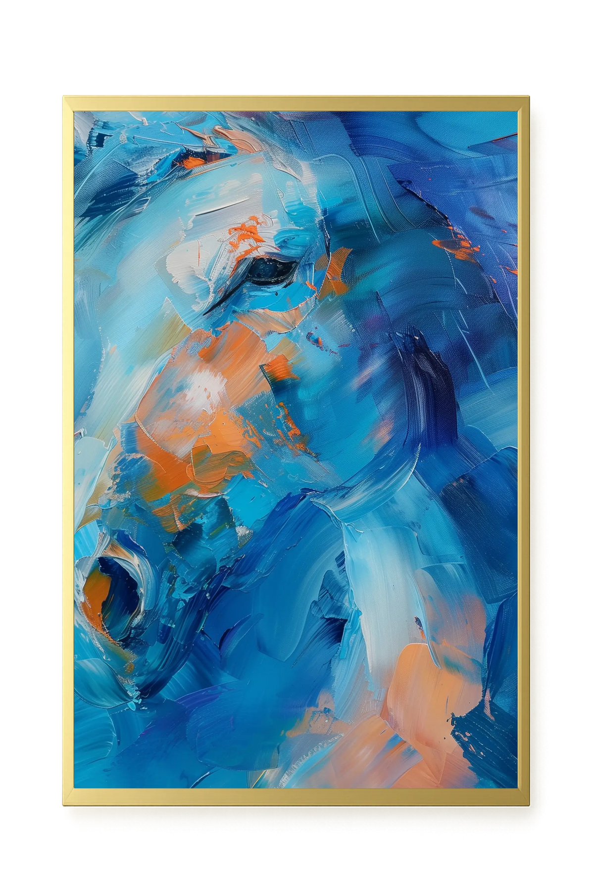 Blue Momentum Canvas Wall Art
