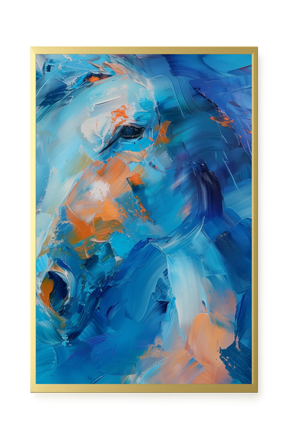 Blue Momentum Canvas Wall Art