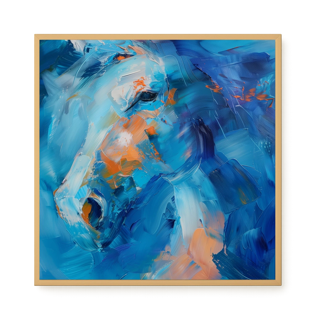 Blue Momentum Canvas Wall Art