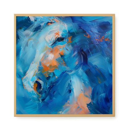 Blue Momentum Canvas Wall Art
