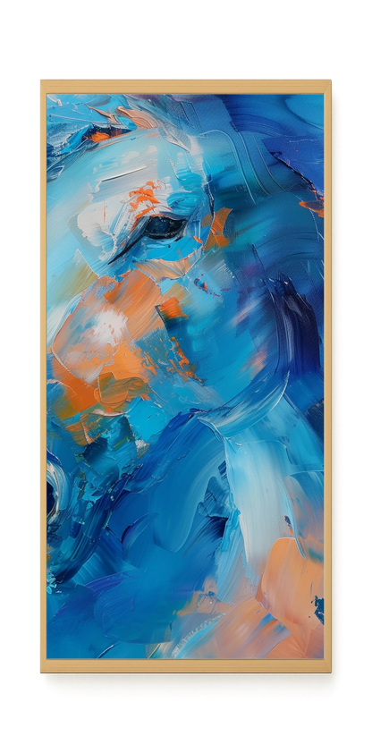 Blue Momentum Canvas Wall Art