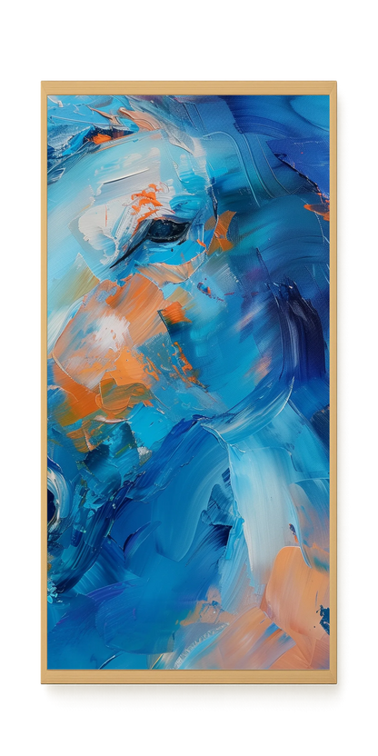 Blue Momentum Canvas Wall Art