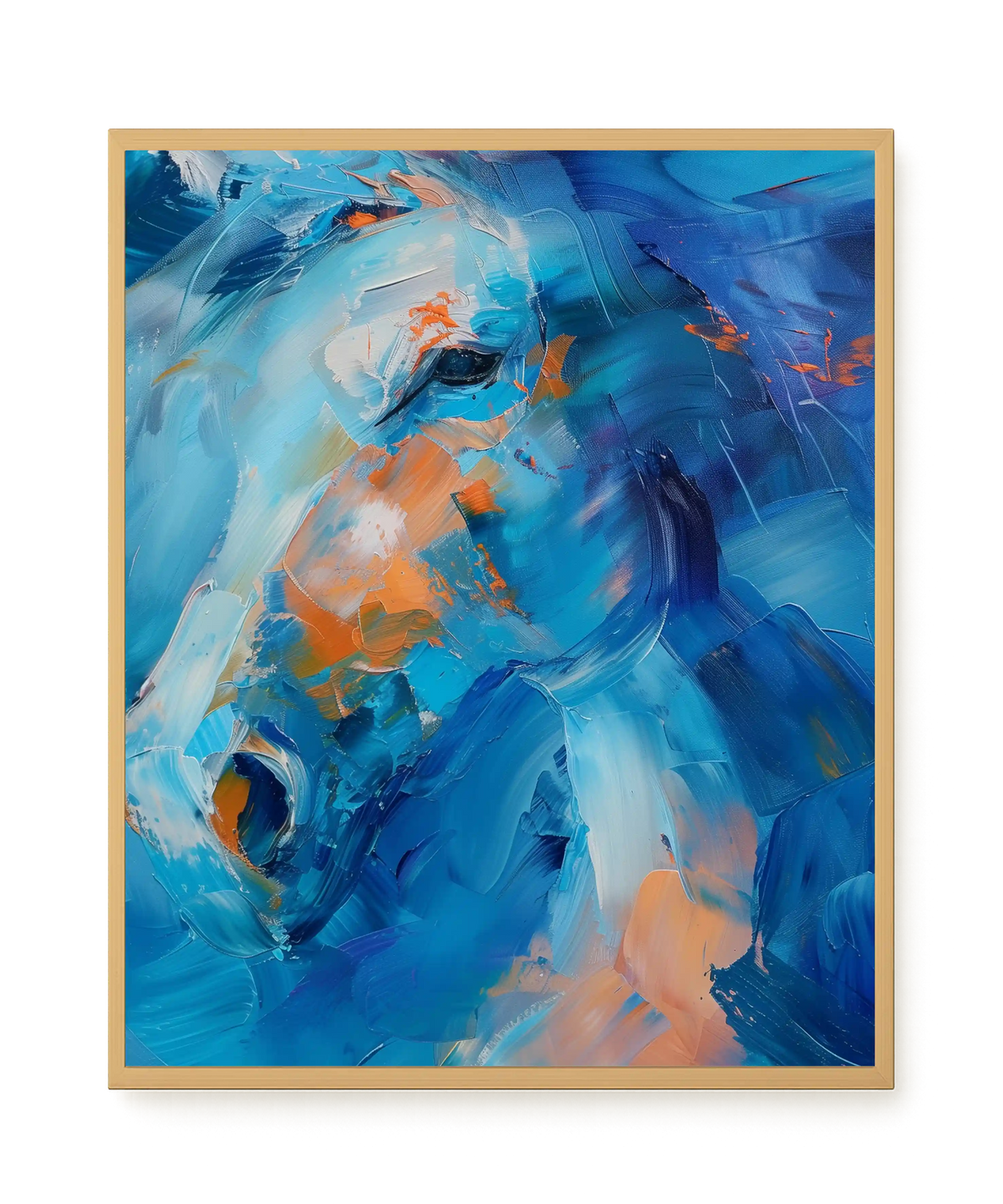 Blue Momentum Canvas Wall Art