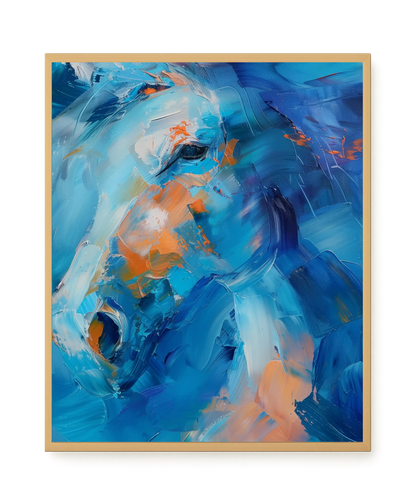 Blue Momentum Canvas Wall Art