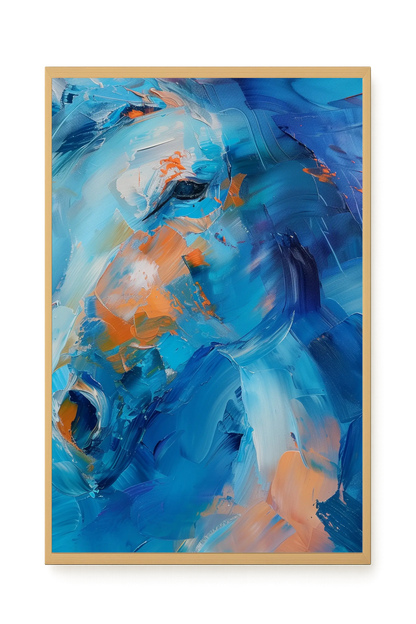 Blue Momentum Canvas Wall Art