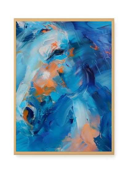 Blue Momentum Canvas Wall Art