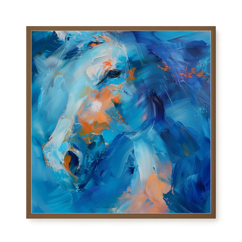 Blue Momentum Canvas Wall Art