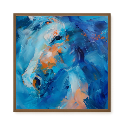 Blue Momentum Canvas Wall Art