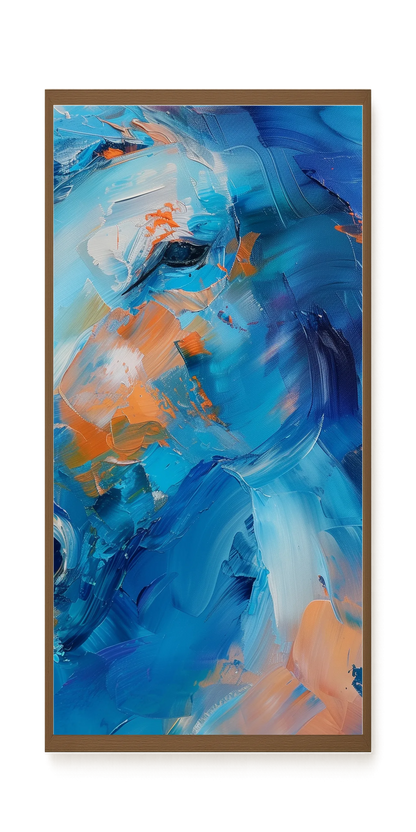 Blue Momentum Canvas Wall Art
