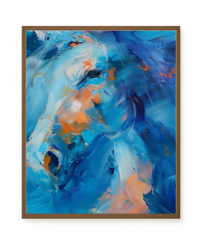 Blue Momentum Canvas Wall Art