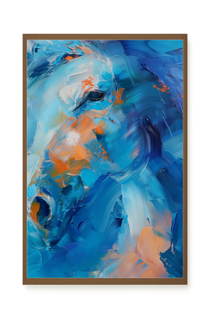 Blue Momentum Canvas Wall Art