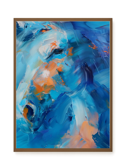 Blue Momentum Canvas Wall Art