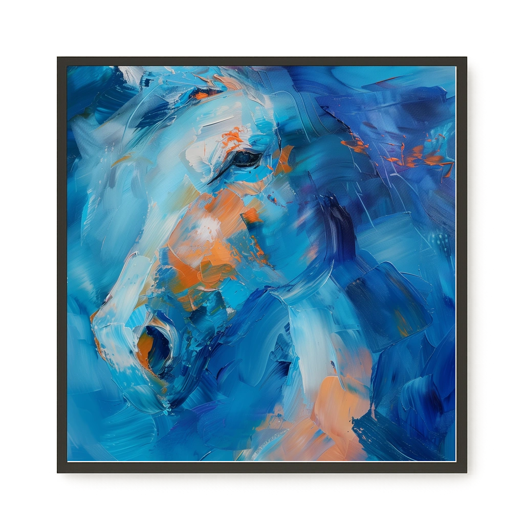 Blue Momentum Canvas Wall Art