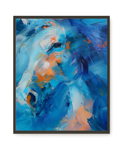 Blue Momentum Canvas Wall Art