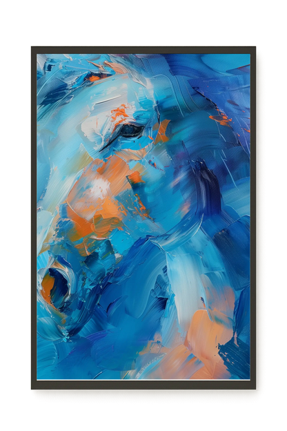 Blue Momentum Canvas Wall Art
