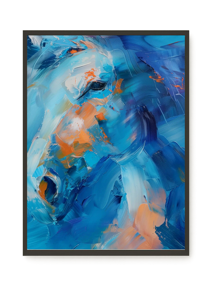 Blue Momentum Canvas Wall Art
